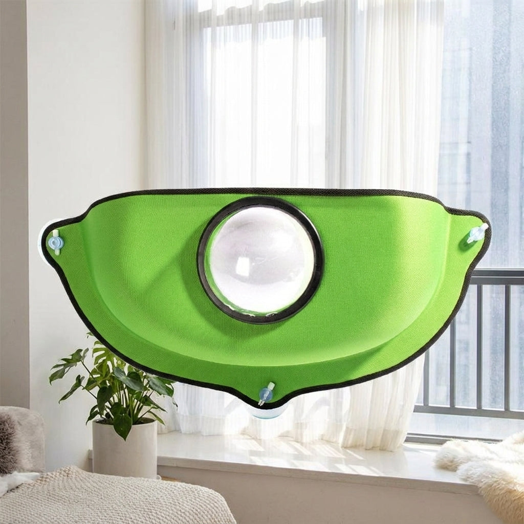 Cat Bed Window Perch with Bubble Window, EVA Material Window Sill Cat Bed, Strong Suction Cups Cat Hammock for Sunbathing Indoor Cat Sleeping
