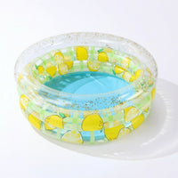 Inflatable Pool with Pump Thickened Inflatable Pool Portable for Backyard