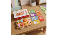 Wooden Busy Board Young Child Busy Board Tactile for Travel, Young Children