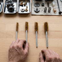 Handmade Copper Wire Tube Brush for Rust Removal, Polishing, and Grinding