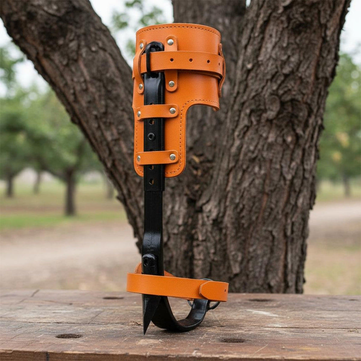 Forged Steel Tree Spikes Long-Lasting Iron Climbing Spurs Easy to Use Climbing Foot Spikes High Load Capacity for Hornet Removal