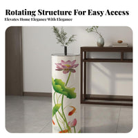 1 Rotating Footwear Organizer 360 Degree Rotation Shoe Rack Space Saving Storage Unit PVC Material Suitable for Entryway Hallway Bedroom