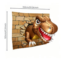 Inflatable Dinosaur Car Decoration Cartoon Dinosaur Trunk Inflatable Oversized Vehicle Trick-or-Treating Decor for Garage