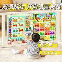 Fruit Picking Felt Board Busy Board Montessori Early Education Toy Board