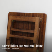 Foldable Square Table Space Saving Portable Laptop Desk No Assembly Required