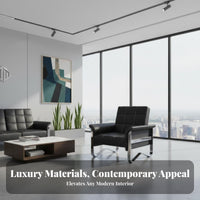 Multi-Functional Fold-out Couch Bed Modern Design Office Furniture Easy to Convert Convertible Seating Space-Saving for Business Owners, Homeowners, Apartment Dwellers, Reception Area, Guest Room