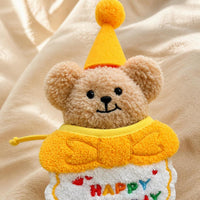 Pet Birthday Party Set with Bandana, Hat, Cake, and Candles for Cats and Dogs
