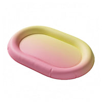 Pet Cooling Bed Inflatable Rim Oval Supportive Rim Dog Bed Gradient