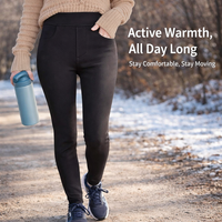 Leggings for Women UK with Extra Thick Fleece Lining for Winter, High Stretch Gym and Tights for Walking, Thermal Trousers