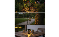 Decorative Stake Lights with Moon Star Outdoor Solar Stake Light Energy-Saving Garden Light with Star Cutout Long-Lasting for Yard