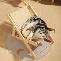 Cat Lounge Chair Adjustable Reclining Cat Chair Angled Sides Animal Resting Furniture