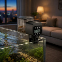 Automatic Fish Feeder Digital Screen Display Timed Fish Feeder Non-Clogging Design Pet Supply