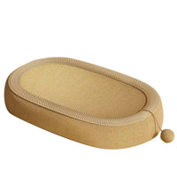 Sisal Cat Scratcher Bowl, Large Round, Durable, No Shedding, Integrated Design