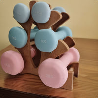 Three-Tier Dumbbell Rack Screw-Fastened 3 Tier Dumbbell Rack Sturdy for Home Gym