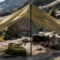 Heavy-Duty Aluminum Alloy Tent Poles for Outdoor Canopy & Awning Support, High-Strength Wind-Resistant Telescopic Rods