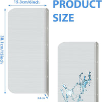 2-Pack Wall-Mounted Sink Splash Guard Metal Side Splash Shield