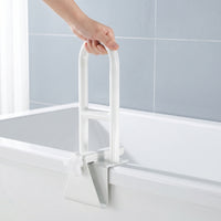 Bathtub Handle Adjustable Heavy-Duty Bathtub Rail with Clamp Non-Slip Tub Handle for Elderly, Washroom