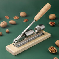 Mechanical Nut Sheller Adjustable Size Walnut Sheller Sturdy Metal Body