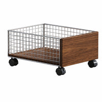 Rolling Laundry Cart Caster Wheels Utility Trolley Compact for Bathroom