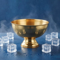 Stainless Steel Ice Bin Wide Mouth Champagne Bowl Large Capacity