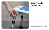 Shower Stool with Backrest