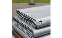 Protection Heavy-Duty Waterproof Tarp Tear-Resistant Waterproof Tarp Cover Dustproof PE Tarpaulin Windproof for Campers, Truckers, Camping, Patio, Truck Bed, Roofing