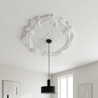 Light Fixture Medallion PU Material Ornate Ceiling Rosette Easy Install