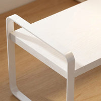 Desk Shelf, Desktop Rack, Wooden, 50x20x18cm, White, Desk Storage, For Work From Home