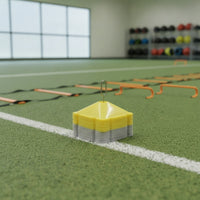 40 Pieces Sports Gear Triangular Marker Disc Center Cutout Stackable Marker Disc Holder Set Molded Grooves