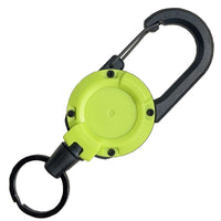 Steel Wire Cord Retractable Carabiner Keychain Portable Heavy Duty Retractable Keychain Sturdy ID Badge Holder for Outdoor