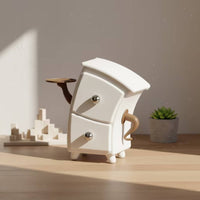 Desktop Organizer Small Item Cabinet with Drawers Space Saving Storage Cabinet for Vanity, Bedside Table