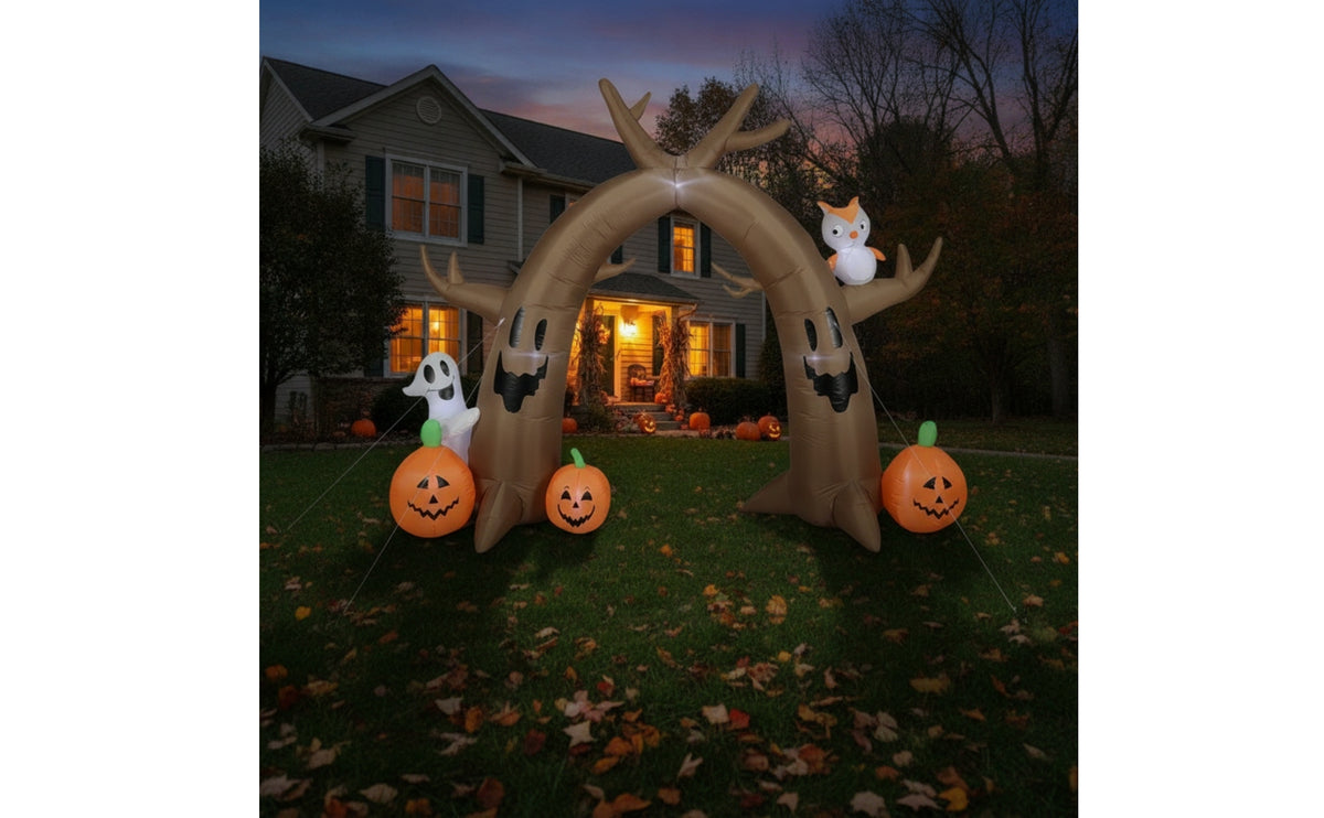 Outdoor Inflatable Spooky Tree Arch Giant Yard Decoration Lighted Decorations Eye-Catching for Pathway
