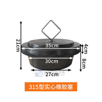 养猪场水泡粪漏粪塞免胶粘碗式高桶地漏橡胶加厚排污阀锥形兽用