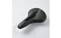 Ventilated Bike Saddle Spring-Supported Padded Bike Saddle Pressure Relieving Comfort