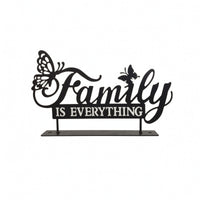 Tabletop Sign Freestanding Metal Sign with Base Stable for Mantel, Desk