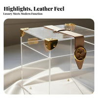 Transparent Multi-Drawer Makeup Case Dust-Proof for Dressing Table, Dresser Top