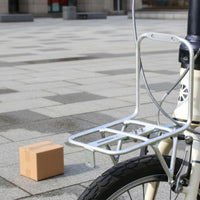 Anodized Finish Front Cargo Rack Rust Resistant Front Bike Rack Easy Installation High Strength for Commuters, Cyclists, Shopping, Touring