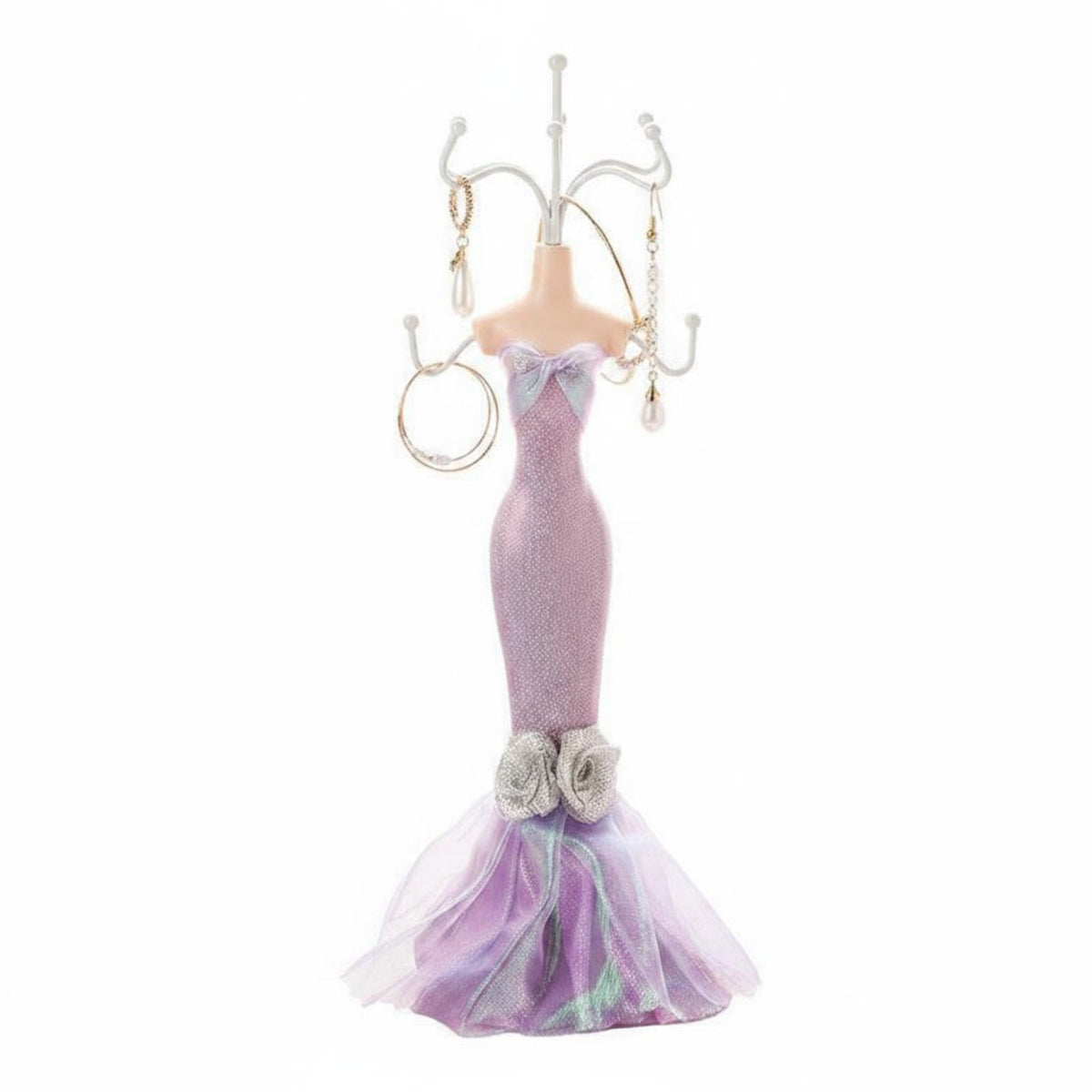 Decorative Mannequin Jewelry Display Rack Easy to Organize Mannequin Jewelry Stand Sturdy Boutique Necklace Holder Gift Idea for Shop Window, Dressing Table, Bedroom