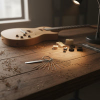 Guitar Nut File Set Home Repair Guitar Nut File Alloy Steel for Luthiers, Guitarists, Workshop