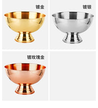 大不锈钢香槟盆冰桶酒吧冰粒冰镇冰酒啤酒红酒冰块冰的桶宾治大号