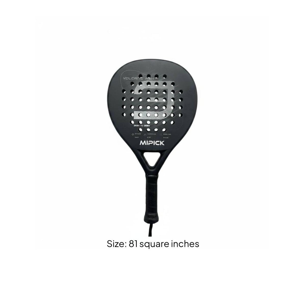 Carbon Fiber Padel Racket Shock Absorbing Pickleball Paddle Effortless Swing