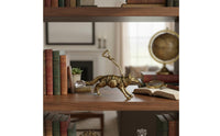 Brass German Herder Figurine Handcrafted Detail German Herder Table Ornament Vintage Style House Decoration for Shelf