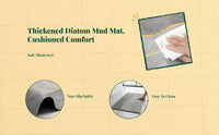 Soft Diatom Mud Bath Mat Absorbent Quick-Dry Non-Slip Rug