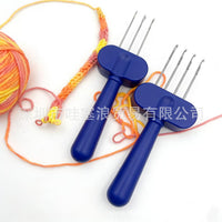 Multi-head DIY Yarn Knitting Tool, Plastic Manual Braiding Tool