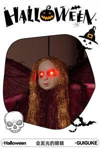 Halloween Witch Hanging Decoration with Sound and Light