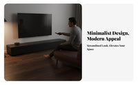 Modern Minimalist design Media Console with Nesting Tables Sintered Stone Top media Center Black Finish Household Furniture Small Apartment Solution for Homeowners, Design aficionados, Living Room, Studio Apartments