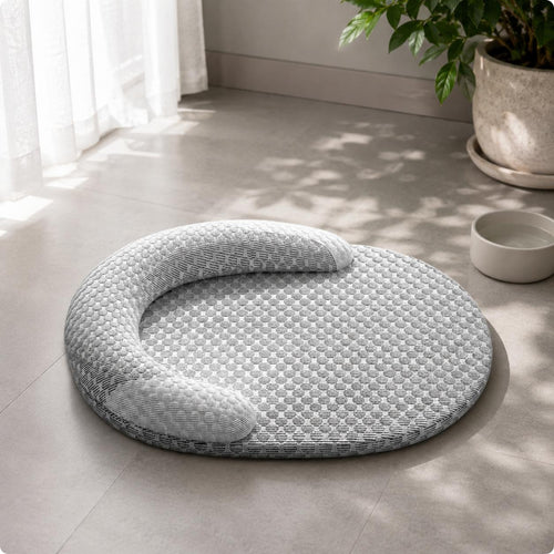Cooling Pet Bed Mat Dotted Pattern Pet Cooling Mat Waterless Needed