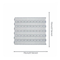 Reinforced Piglet Slatted Panel Double-Rib Manure Drain Board Plastic Farm Flooring White for Piglets