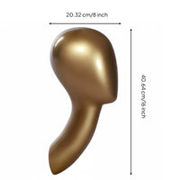 Wall Hat Display Head Wall-Mounted Head Mannequin Multipurpose Beauty Accessory for Salon