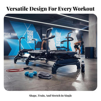 Aluminum Alloy Reformer Full Body Workout Pilates Reformer Bed Spring Resistance System Multifunctional Stretching Shaping Equipment for Women